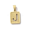 304 Stainless Steel Alphabet Pendants STAS-S152-01G-J-1