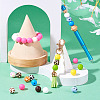 108Pcs 12 Style Round Food Grade Eco-Friendly Silicone Beads SIL-TA0001-75-8