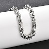 304 Stainless Steel Rope Chain Bracelets for Men Women BJEW-Q038-09P-3
