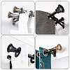 Plastic Round Curtain Rod Finials FIND-GF0002-89-7
