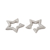 Star Cubic Zirconia Cuff Earrings KK-A228-06P-2