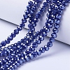 Electroplate Glass Beads Strands EGLA-A034-P1mm-A11-1