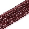 Transparent Glass Beads Strands X-GLAA-R135-2mm-18-1