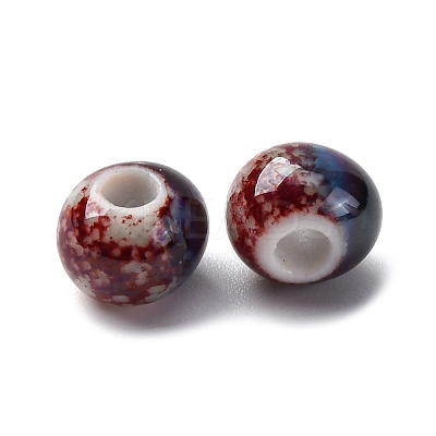Bright Glazed Porcelain Beads PORC-D300-A11-1