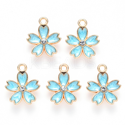 Alloy Enamel Pendants ENAM-S121-052C-1
