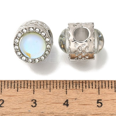 Rack Plating Alloy European Beads FIND-H005-02P-04-1