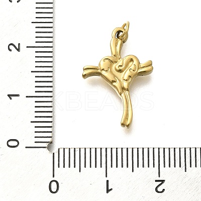 Ion Plating(IP) 304 Stainless Steel Pendants STAS-K263-56G-01-1