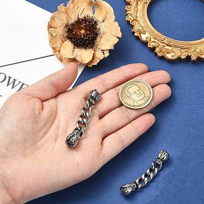 304 Stainless Steel Ends with Chain FIND-CJC0012-141B-1
