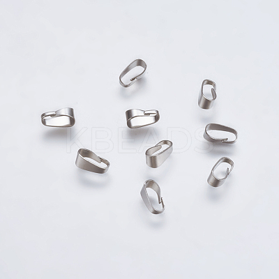 Tarnish Resistant 304 Stainless Steel Snap on Bails STAS-L201-02D-1
