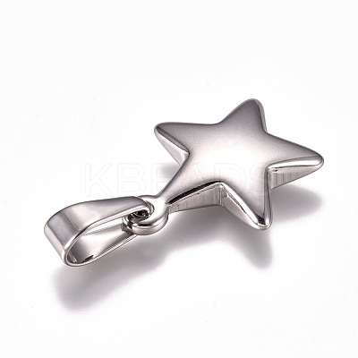 Tarnish Resistant 304 Stainless Steel Pendants STAS-I135-25P-1