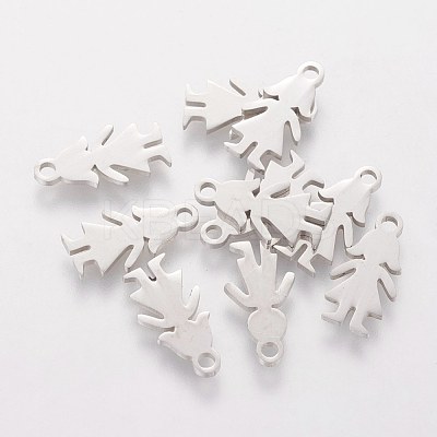 Tarnish Resistant 304 Stainless Steel Charms STAS-Q201-T153-1