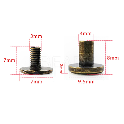 Brass Rivets OFST-PW0003-20C-AB-1