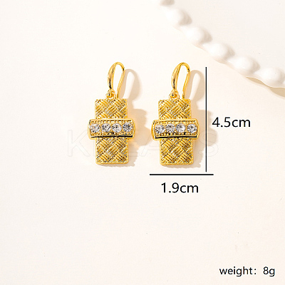 Luxury Vintage Exaggerated Metal Leaf Earrings for Party Gift Banquet Wear JZ7614-1-1