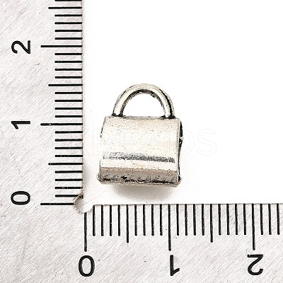 Tibetan Style Alloy Tube Bails Rhinestone Settings TIBE-L008-24AS-1