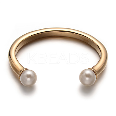 Ion Plating(IP) 316 Surgical Stainless Steel Cuff Bangles LS-STAS-F013-01G-1