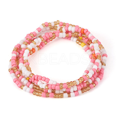 Resin Beads Bracelets BJEW-TAC0080-01E-1