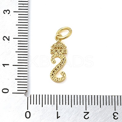 Brass Micro Pave Cubic Zirconia Pendants KK-M273-01G-S-1