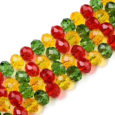 Transparent Glass Beads Strands GLAA-T023-08C-1