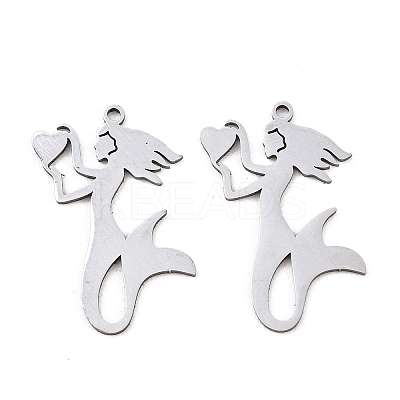 201 Stainless Steel Pendants STAS-I364-06P-1