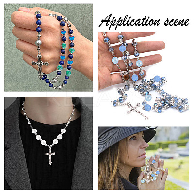 DIY Rosary Beaded Style Necklaces Bracelet Making Kit DIY-AR0003-71-1