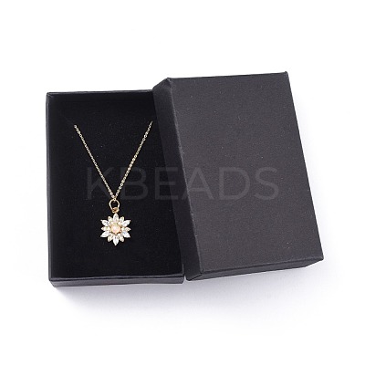 Brass Micro Pave Cubic Zirconia Pendant Necklaces NJEW-JN02523-M-1