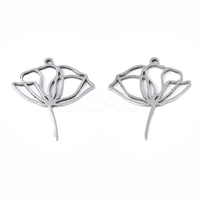 Non-Tarnish 201 Stainless Steel Pendants X-STAS-N098-048P-1