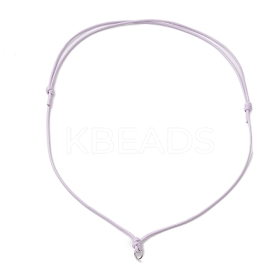 5Pcs 5 Colors Adjustable Waxed Polyester Cord Necklace Making AJEW-JB01309-01-1