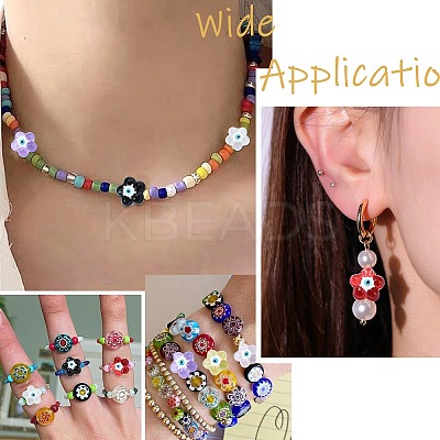 30Pcs 6 Colors Transparent Glass Beads GLAA-CJ0002-62-1