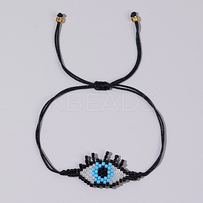 Vintage Ethnic Style Beaded Eyelash Eye Bracelet for Women's Bestie Gift XM9933-2-1