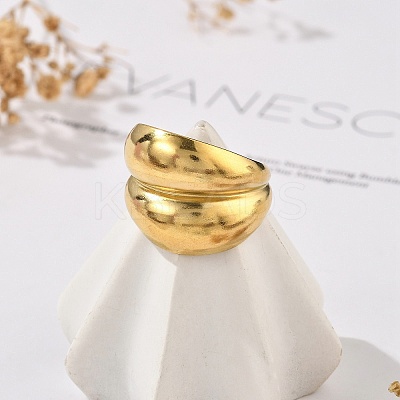 304 Stainless Steel Open Cuff Rings RJEW-R014-02G-01-1