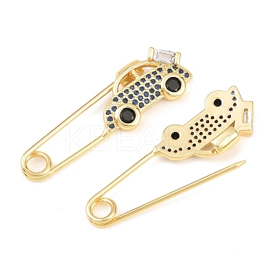 Brass Micro Pave Cubic Zirconia Pendants KK-C162-055G-02-1
