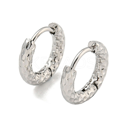 Tarnish Resistant Vacuum Plating 202 Stainless Steel Hoop Earrings EJEW-H003-45P-1