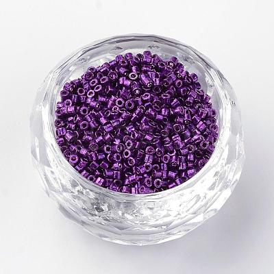 Electroplate Cylinder Seed Beads SEED-R041-05-1