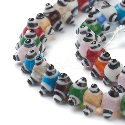 Handmade Bumpy Lampwork Beads LAMP-J092-07A-1