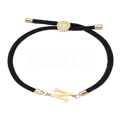 1Pc Adjustable Nylon Cord Slider Bracelets for Women BJEW-LP0001-32N-01-1