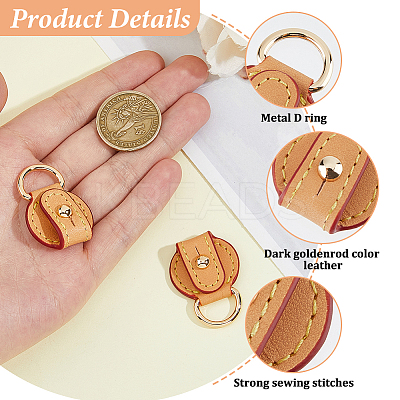 Leather Suspension Clasps FIND-WH0199-258B-1
