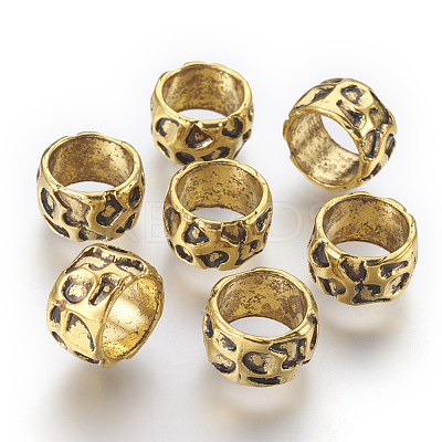 Rondelle Tibetan Style Alloy Beads X-GLF10982Y-NF-1