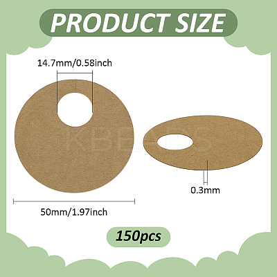Kraft Paper Wine Glass Charms AJEW-WH0248-688-1