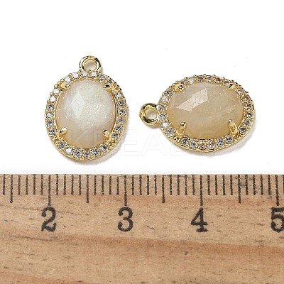 Natural Moonstone Faceted Oval Pendants G-I375-02G-09-1