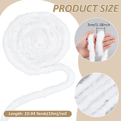 10M Imitation Mink Hair Ribbons OCOR-BC0009-17A-1