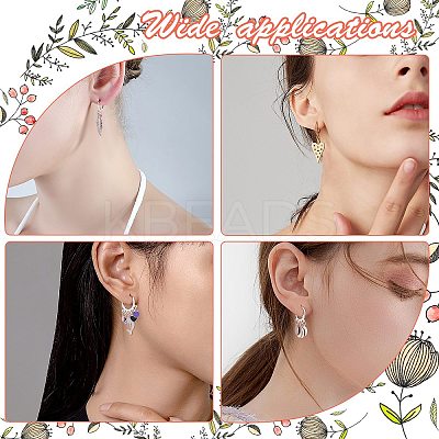 12Pcs 6 Style Brass Leverback & 4Pcs 2 Color Hoop Earring Findings FIND-SZ0002-66-1