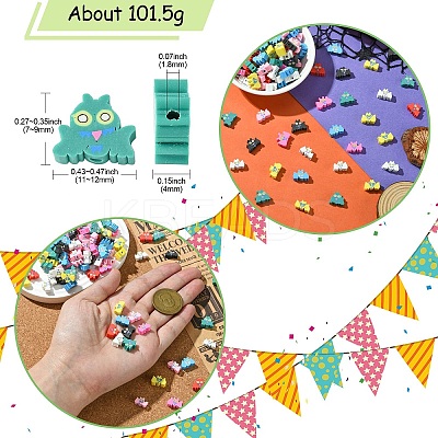 200Pcs Handmade Polymer Clay Beads CLAY-CJ0001-91-1