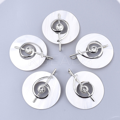 Freshwater Shell Big Pendants SHEL-S275-50B-1