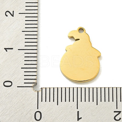 Halloween Theme Ion Plating(IP) 304 Stainless Steel Enamel Charms STAS-M011-03E-1