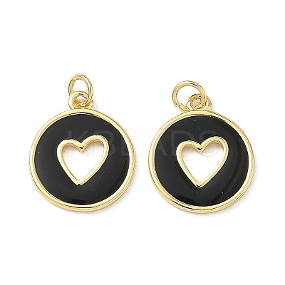 Brass Enamel Pendants KK-M207-D02-07-1-1