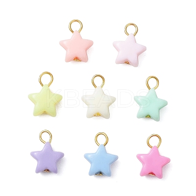 Opaque Acrylic Pendants PALLOY-JF04199-01-1