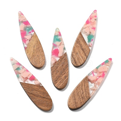 Resin and Walnut Pendants FIND-R051-14-1