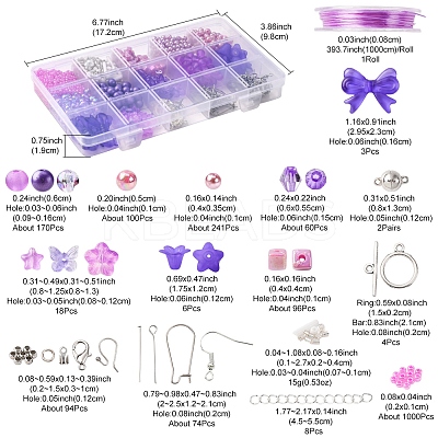 DIY Jewelry Set Making Findings Kits DIY-FS0008-57-1