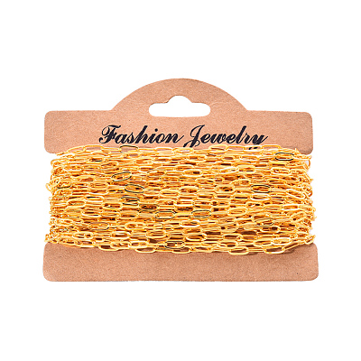 Brass Paperclip Chains CHC-R134-G-1