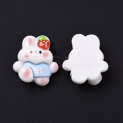Opaque Resin Cabochons RESI-I037-06B-1